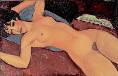 Desnudo femenino rojo de Amedeo Modigliani